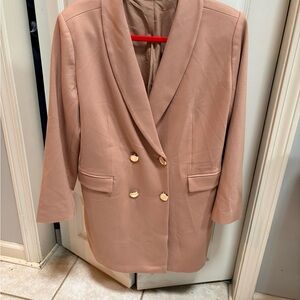 Colleen Lopez Blush Double-Breasted Blazer
HSN